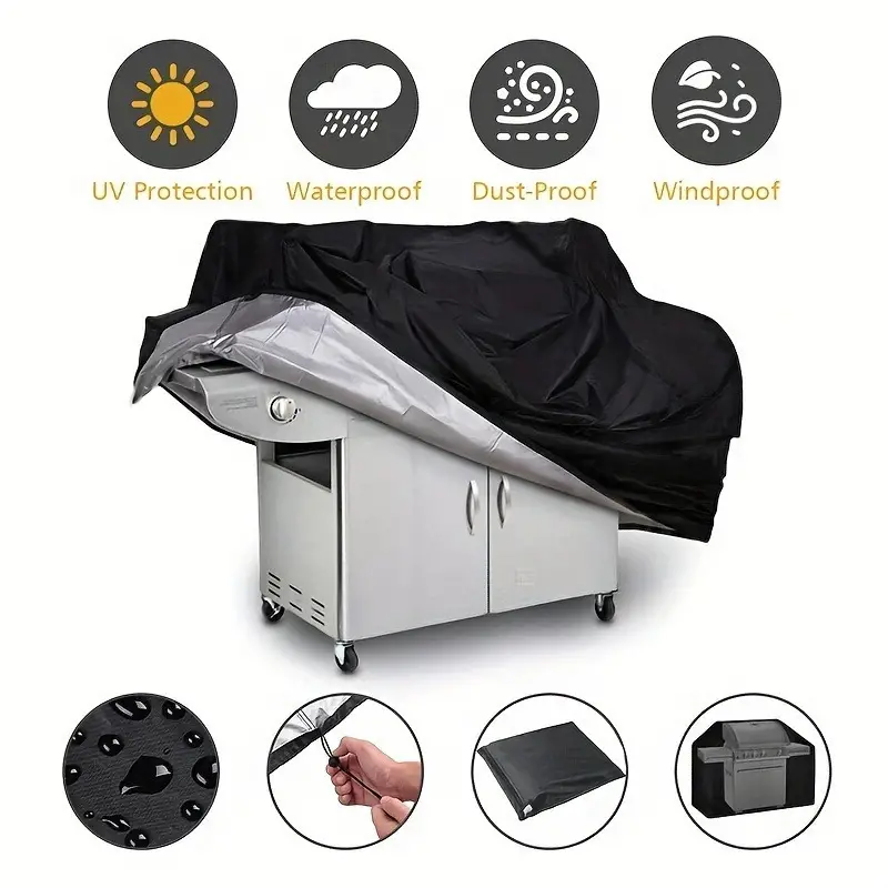 Outdoor Furniture Cover Waterproof - Copertura per griglia per barbecue 210D