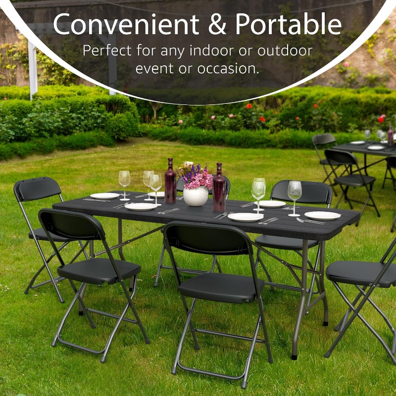 Outdoor Furniture Legs - Confezione da 10 tavoli pieghevoli da