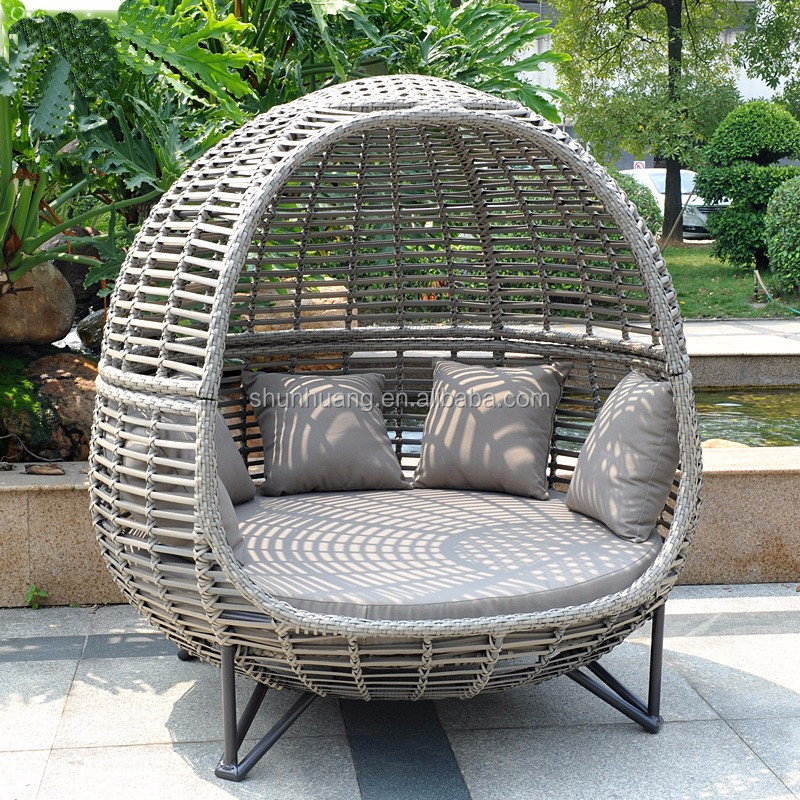 Outdoor Daybed Furniture - Lettino prendisole da esterno Nordic con
