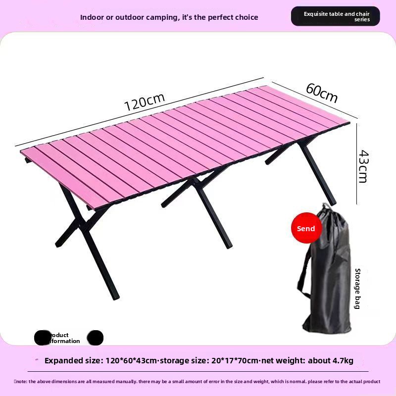 Outdoor Furniture Legs - Tavolo Pieghevole da Esterno a Gambe