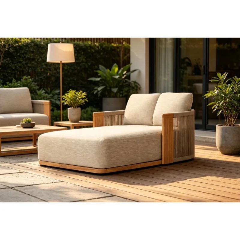 Lettino prendisole in teak per - Outdoor Daybed Furniture recensione e prezzo