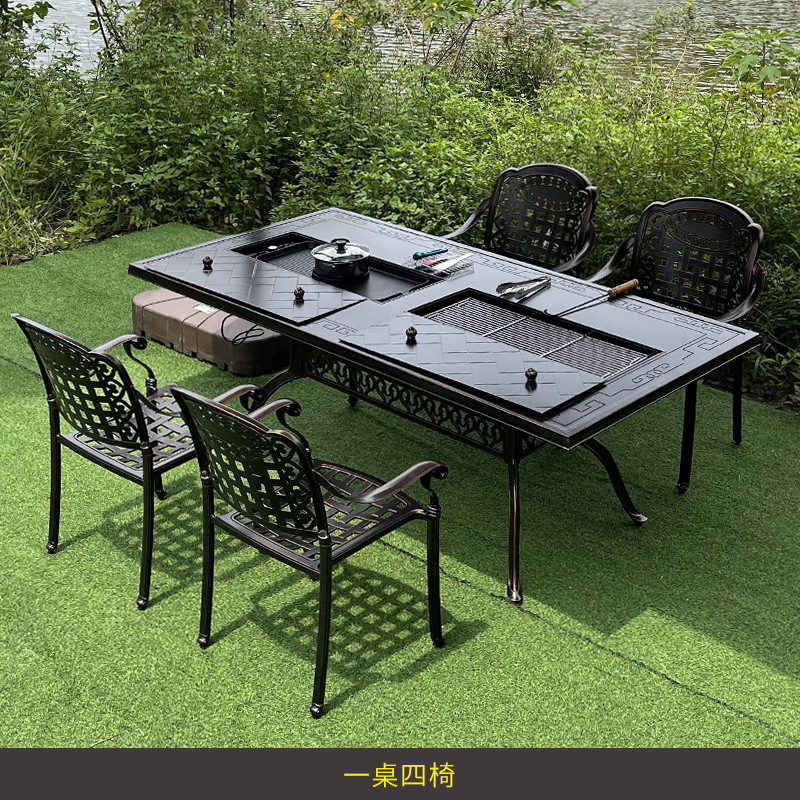 Set di mobili da giardino in f - Outdoor Furniture Table And Chairs recensione e prezzo